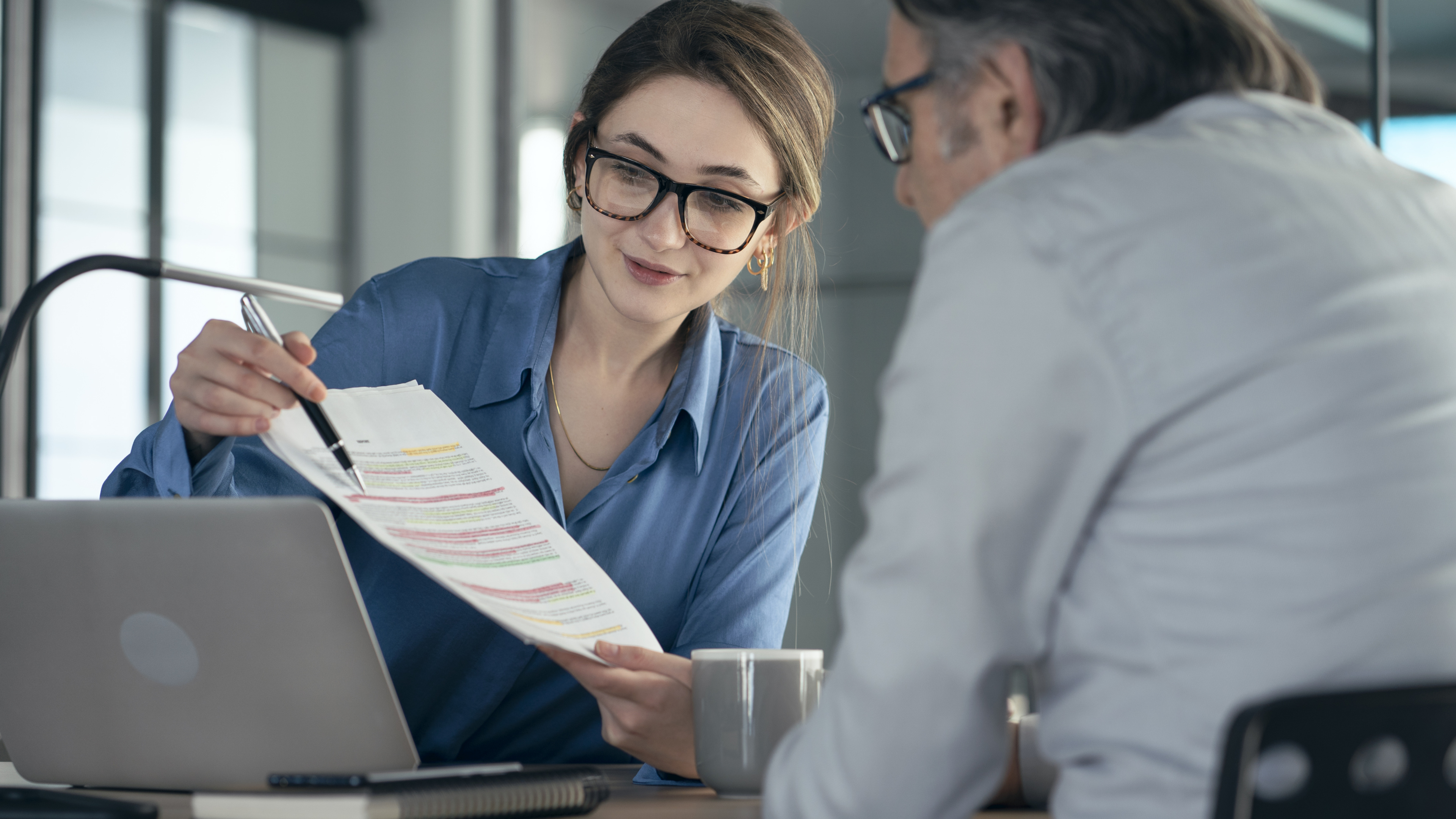 Business People Discussion Advisor Concept